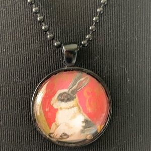 Necklace rabbit pendant charm